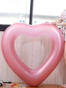 Anillo de natación en forma de corazón - Rosa - Ver 4