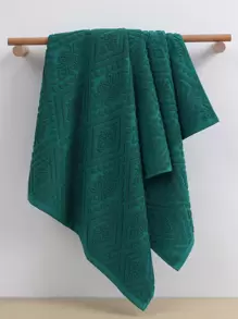 QIBHI 1条欧式梭织毛巾（轻便易携），可选浴巾或面巾，柔软吸水，适用于浴室、泳池、健身房、海滩等场所，是家居浴室装饰、返校季、美容院、酒店、运动场所的理想之选，也是居家必备的护肤浴巾。 - 綠色 - 查看 6