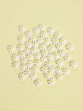 50入組花朵設計DIY首飾配件