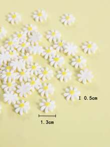 50入組花朵設計DIY首飾配件