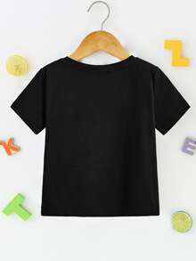 Toddler Boys Dinosaur Print Tee - Black - View 2