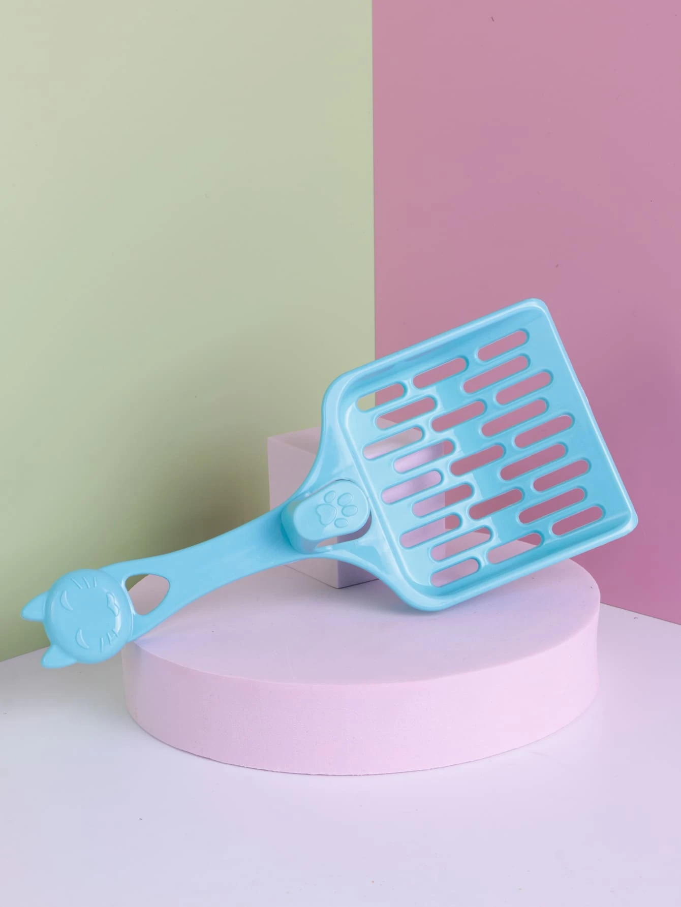 1 pieza Pala de arena para gatos unicolor - Verde - Ver 1