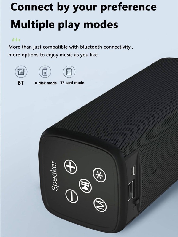 1pc Portable Wireless Speaker SHEIN USA