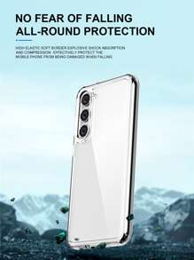 3 tấm phim dán màn hình điện thoại cường lực & 1 bộ ốp lưng chống rơi Tương thích với Samsung - Trong sáng - Xem 6