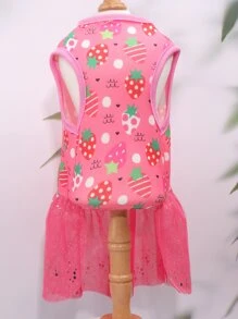 1pc Cute Polyester Pet Mesh Skirt Suitable For Small Dogs Such As Teddy, Bichon, All Seasons - Multicolor - View 2