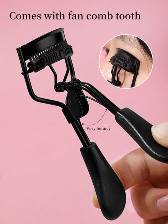 1 قطعة مكوّن رموش محمول مع وسادة سيليكون، مكوّن رموش أسود مع مشط، يقوّم ويشكّل الرموش دون إتلافها، يرفع ويفتح العينين، مناسب لتجعيد الرموش في التجميل اليومي، تجميل، رخيص، ديكور الغرفة، مكياج، سفر، غرفة النوم، اكسسوارات المكياج، مكوّن رموش، رخيص، هدايا ملء الجوارب، مكياج، أدوات مكياج، أشياء رخيصة، هدايا، هدايا للنساء، هدايا عيد الميلاد