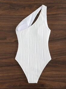 Phụ nữ một mảnh Cắt ra màu trơn - trắng - Xem 7