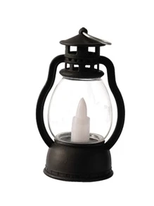 1 farol de decoración LED Vintage, lámpara decorativa de escritorio con forma de farol Vintage para el hogar - Amarillo - Ver 3