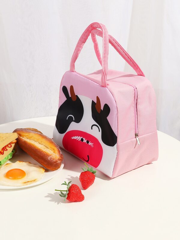 1pc Cartoon Animal Cute Bento Bag,School Insulation Lunch Bag,Lunch Bag