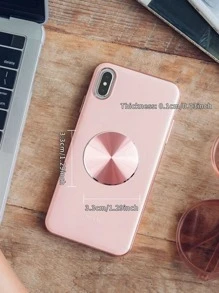 Giá đỡ điện thoại trên ô tô tấm kim loại tấm từ tính - Hoa hồng vàng - Xem 4