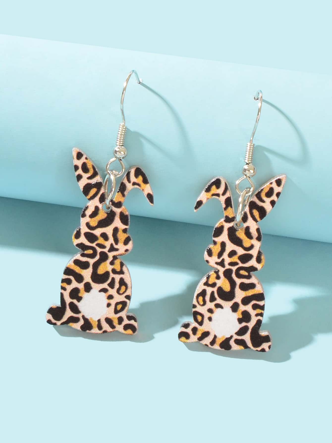 Bông tai thả hình con báo - Nhiều màu - Xem 1