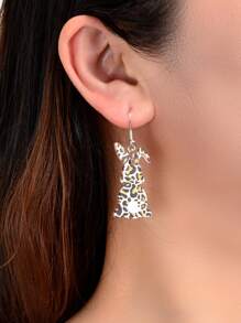 Bông tai thả hình con báo - Nhiều màu - Xem 2