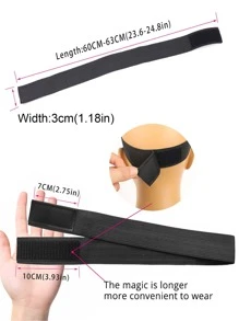 4Pcs Elastic Lace Melting Headband For Wigs – Adjustable Edge Band For Lace Frontal & Closure, Wig Melt Band For Baby Hair Styling, Salon Wig Accessories For Women