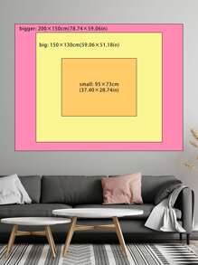 1入組織物掛毯,現代椰子樹圖案牆毯 - 彩色 - 查看 3