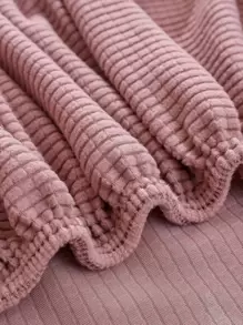 1 PC Màu Hồng Chắc Chắn Dạ Nỉ Ghế Sofa Mà Không Làm Đầy, Polyester Nhà Ném Gối - Hồng - Xem 3