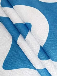 1pc Chevron Pattern Beach Towel, Modern Fabric Rectangle Travel Beach Towel For Swimming, Diving, Summer - Multicolor - View 3