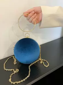 迷你圓形包頂環鏈條帶,透明包