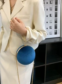 迷你圓形包頂環鏈條帶,透明包