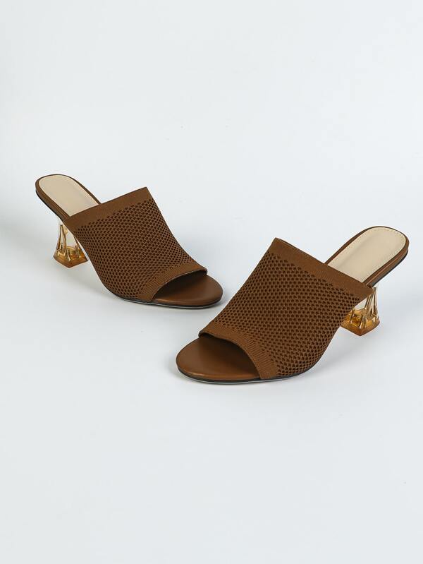 knit detail sports sandals