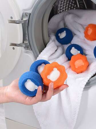 2入組/套洗衣球卡通熊設計家用洗衣球