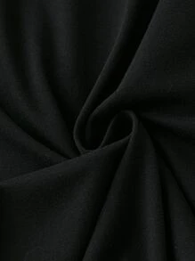 SHEIN LUNE Plus Solid Cami Jumpsuit - Black - View 3