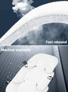 1pc Baby Double-sided Stroller Seat Liner - White - View 6