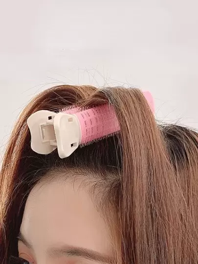 1 件女士造型发夹粉色配饰，美发工具