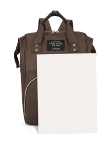 1 túi đựng tã dung tích lớn - màu nâu - Xem 5