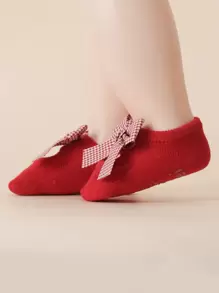 2pairs Baby Bow Decor Socks