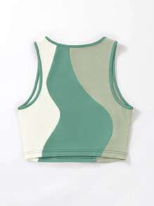 SHEIN Unity Colour Block Tank Top - Multicolor - View 2