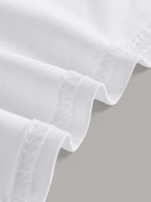 ROMWE Kawaii 夏季海滩度假休闲露背白色纯色细肩带心形扣系带吊带背心女式背心