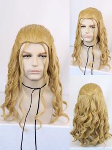Medium Body Wave Synthetic Wig - Brown - View 1