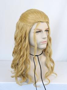 Medium Body Wave Synthetic Wig - Brown - View 4