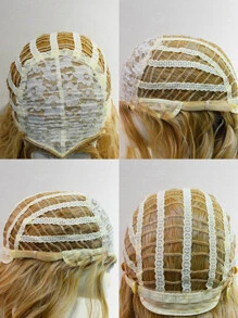 Medium Body Wave Synthetic Wig - Brown - View 6