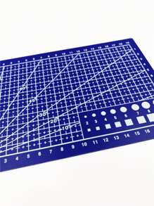 1入組格子圖案切割墊用於DIY工藝簡單多功能切割板藝術雕刻