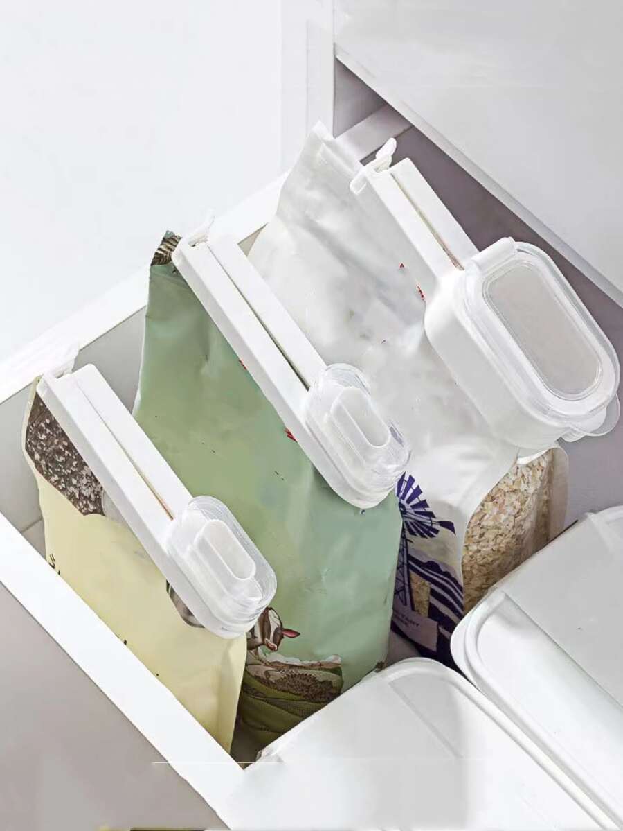 1pc PP Sealing Clip, Minimalist White Food Sealing Clip For Kitchen - White - View 1