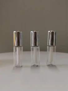 3Peças 1.2Ml Vazio Brilho Labial Garrafa De Subpacote , Subpackage Brilho Labial Vazio Tubo Containers Líquido Containers Transparente Recipiente Plástico Brilho Labial Garrafas Batom Líquido Tubos Vazio Brilho Labial Tubo Transparente Lábios Tubos