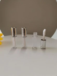 3Peças 1.2Ml Vazio Brilho Labial Garrafa De Subpacote , Subpackage Brilho Labial Vazio Tubo Containers Líquido Containers Transparente Recipiente Plástico Brilho Labial Garrafas Batom Líquido Tubos Vazio Brilho Labial Tubo Transparente Lábios Tubos