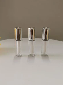 3Peças 1.2Ml Vazio Brilho Labial Garrafa De Subpacote , Subpackage Brilho Labial Vazio Tubo Containers Líquido Containers Transparente Recipiente Plástico Brilho Labial Garrafas Batom Líquido Tubos Vazio Brilho Labial Tubo Transparente Lábios Tubos