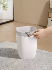 1入組PP垃圾桶家用簡約多功能垃圾桶 - 白色 - 查看 1