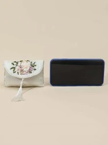 简约时尚休闲日常大容量零钱包 - 白色 - 查看 3