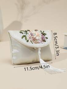 简约时尚休闲日常大容量零钱包 - 白色 - 查看 5