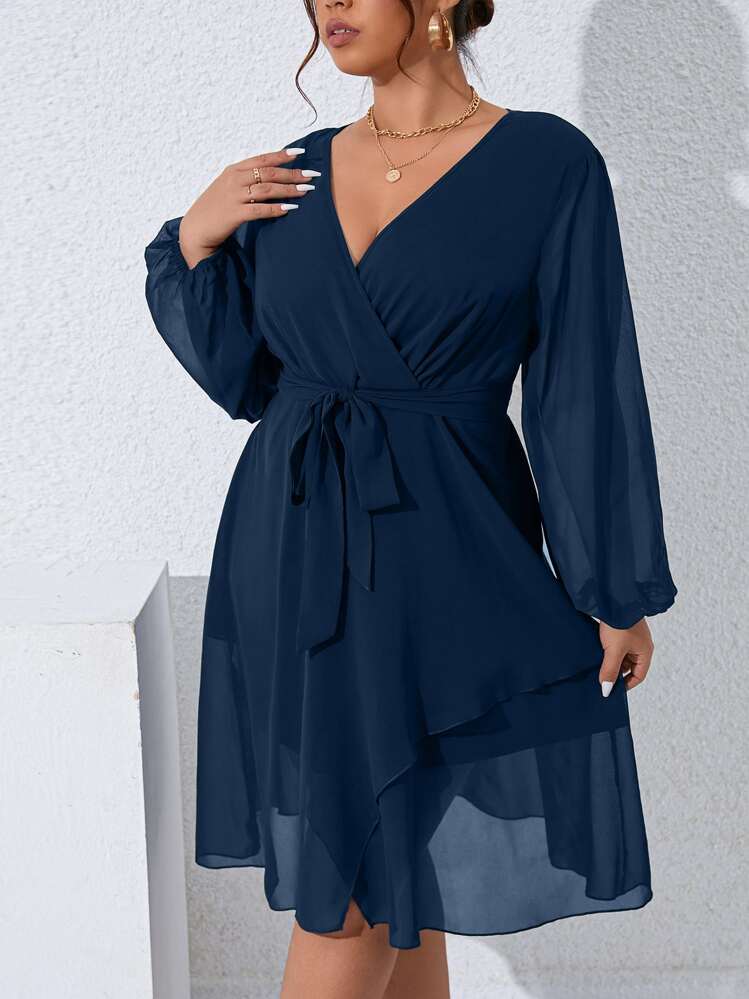overdue flair ♥ SHAWL COLLAR LONG DRESS /追跡付 Double Layer Off-Shoulder Dress | Syala Collections