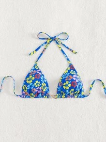 Swim Vcay Áo Tops Bikini Nữ Nhẫn Hoa Dễ thương - Nhiều màu - Xem 6