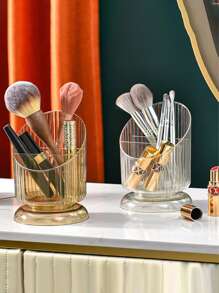 Reusable Multifunctional Makeup Organizer, 1pc Plastic Makeup Organizer For Home - Green - View 4