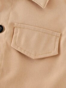 SHEIN 男嬰翻蓋細節襯衫和褲子附T恤 - 彩色 - 查看 7