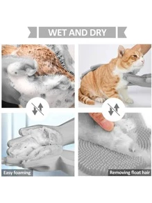 2入組/套矽膠家用手套現代粉色洗碗手套 - 粉色 - 查看 5