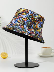 1入組女式多色裝飾質樸漁夫帽適合日常佩戴戶外旅行度假 - 寶藍色 - 查看 1