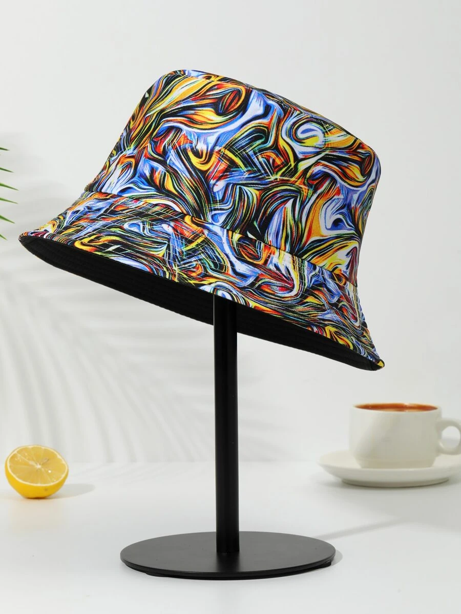 1入組女式多色裝飾質樸漁夫帽適合日常佩戴戶外旅行度假 - 寶藍色 - 查看 1