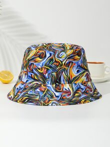 1入組女式多色裝飾質樸漁夫帽適合日常佩戴戶外旅行度假 - 寶藍色 - 查看 2